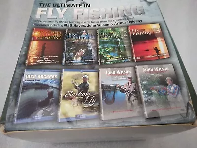 The Ultimate In Fly Fishing 8 DVD Box Set John Wilson Ian Botham Matt Hayes Etc  • £15