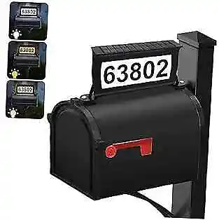  Solar Address Sign 3 Colors-in-1 Waterproof Mailbox Number Plaque For  • $44.04