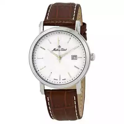 Mathey-Tissot City White Dial Brown Leather Men's Watch H611251AI • $78.08