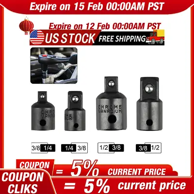 4-pack 3/8  To 1/4  1/2 Inch Drive Ratchet SOCKET ADAPTER REDUCER Air Impact US* • $5.49