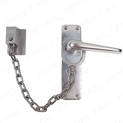 Security Door Handle Restricting Chain ~ LOCKING RING ~ Heavy Duty Safety Guard • £12