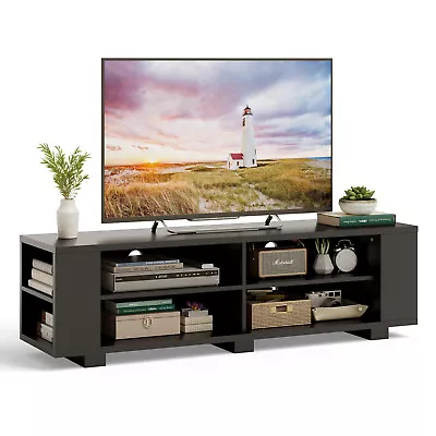 59  Entertainment Media Center Wood TV Stand Console Storage W/ Adjustable Shelf • $119.99