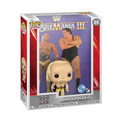 WWE - Hulk Hogan WrestleMania III #04 Funko Pop Vinyl Figure Magazine Cover NEW • $65