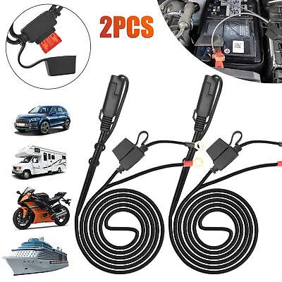 $13.98 • Buy 2PCS Replacement For Battery Tender Harness Snap Cord Ring Charger Terminal Wire