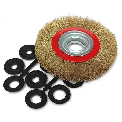 8  Wire Wheel Grinder Bench Grinding Grinder Wire Brush Fine With Reducers  • $27.99