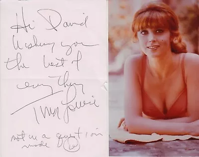 TINA LOUISE - GILLIGAN'S ISLAND FAME - 6x4 PHOTO & SIGNED NOTE COA • $39.93