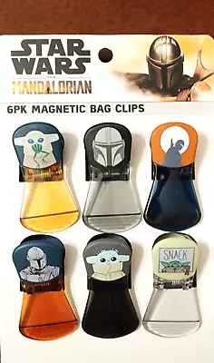 Bag Clips Star Wars MANDALORIAN Magnetic  6pk Baby Yoda Grogu Skywalker  • $10.99