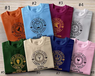 Custom Percy Jackson T Shirt Book Lover Gift Kids Shirt Top  Camp Half Blood • £3.99