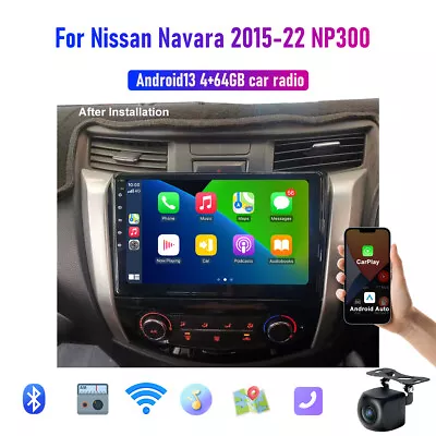 10  Wireless CarPlay Android Auto Head Unit BT For Nissan Navara NP300 RX ST 15+ • $241.99