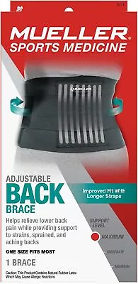 Mueller Adjustable Back Brace Health And Wellness Fitness Seniors Health • $39.35