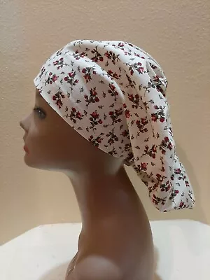 Roses (mini) Women's  Euro/Chef Surgical Scrub Hat/Cap Handmade • $19.25