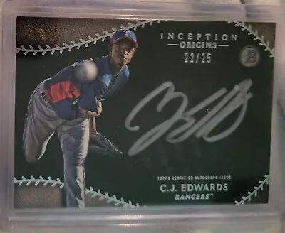 C J Edwards 2015 Topps Bowman Inception Case Hit /25 • $10.99