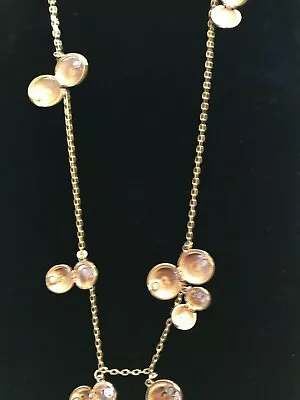 J. Crew Golden Open And Close Charms Designer Necklace Stunning Classy Piece • $55