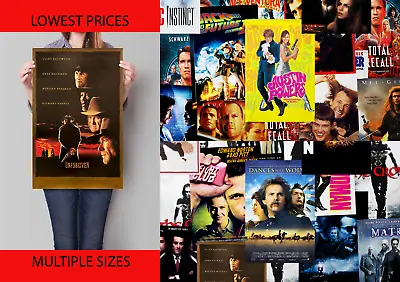 Fully Laminated Classic Movie Film 90's Posters Prints Wall Art  A4 A2 A1 • £9.99