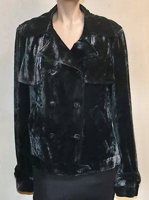 BOTTEGA VENETA Crushed Velvet Slate Grey Jacket  44 • $1495.98