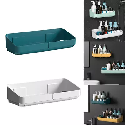 Storage Rack Shelf Wall Spice Organizer For Cosmetics Bathroom Without Drilling • $12.59