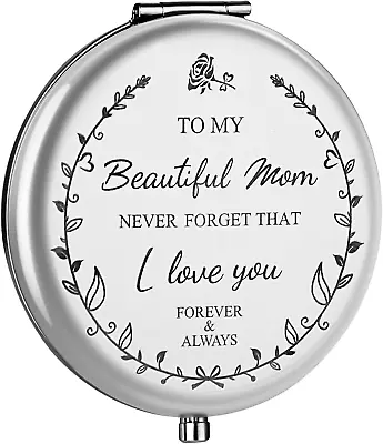 Mom Birthday Gifts For Mom I Love You Mom Compact Mirror Gifts For Mom Birthday • $10.99