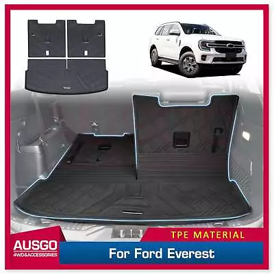 PRE-SALE AUSGO 3D 3PCS Cargo Mat For Ford Everest Next-Gen 7 Seats 2022-Onwards • $91.99