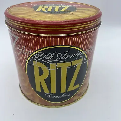 Nabisco RITZ Crackers 50th Anniversary Vintage Tin 1984 Empty • $10.91