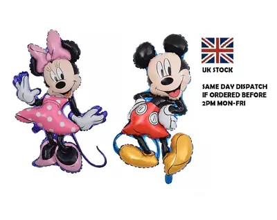 Giant Mickey Minnie Mouse Foil Balloons Birthday Party 78cm Decor Uk • £2.49