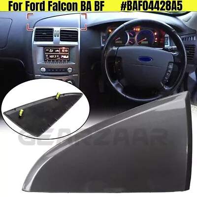 Dash Board Center Trim Cover Triangle ICC Unit Graphite For Ford Falcon BA BF AU • $17.99