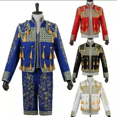 Men's Spanish Bullfighter Matador Outfit Fermin Suit Jacket Pant Cosplay Costume • $98.66