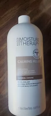 Moisture Therapy Bonus-Size Calming Relief Body Lotion 33.8 Fl Oz SEALED & Pump  • $21.90