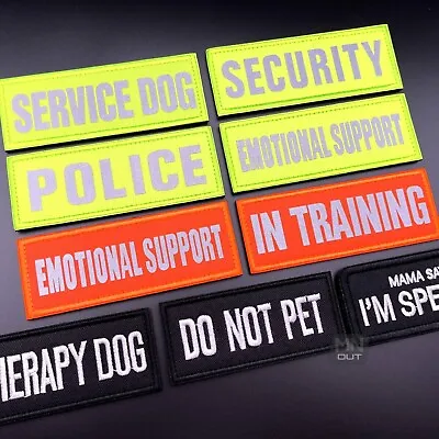 Dog Harness Patch Hook & Loop K9 Vest Collar ID Warning Badge Tactical Police • £3.99