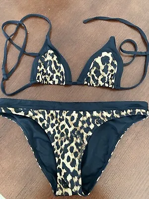 Tigerlily Reversible Leopard  Bikini Size XS  (Size 8) • $40