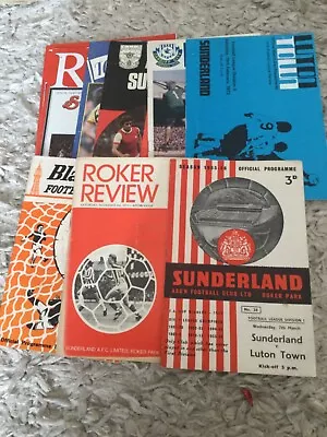 11 Sunderland Home And Away Programmes 1955-1984. • £1.99