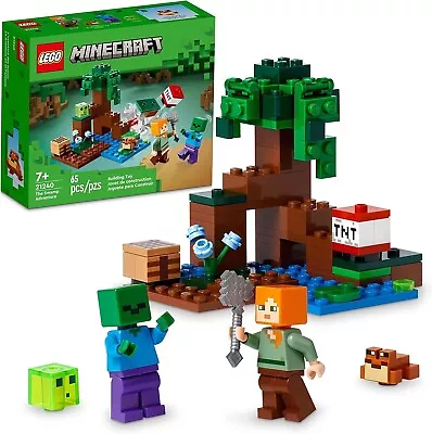 LEGO Minecraft The Swamp Adventure 21240 Building Game; New Fast Free Shipping • $14.99