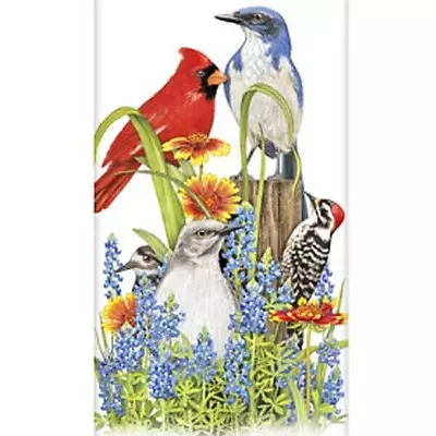 Mary Lake-Thompson Texas Birds & Bluebonnets Flour Sack Kitchen Towel Bagged • $10.50