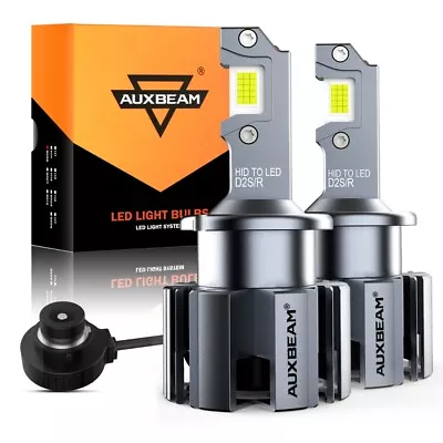 AUXBEAM D1 D1R D1S D2 D2R D2S D3R D3S D4 D4R D4S 6000K LED Headlight Bulb Canbus • $129.99