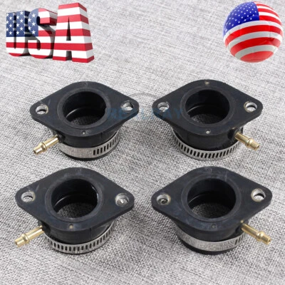 $15.15 • Buy 4pcs Carburetor Intake Manifold Boots For Kawasaki 1000 LTD Z1 KZ900 KZ1000 Carb