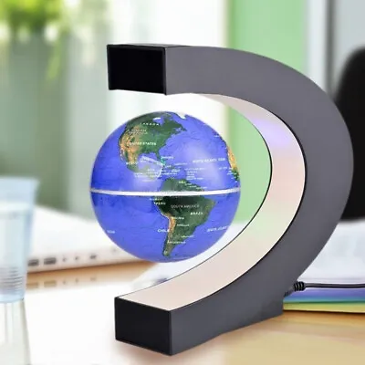 Magnetic Levitation Globe Electronic Floating World Map Lamp Antigravity Ball • £41.05