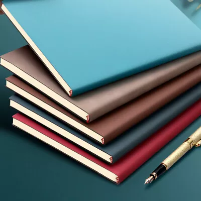 200 Page PU Leather Office Journal A4 Notebook Lined Paper Writing Diary Planner • $36.99