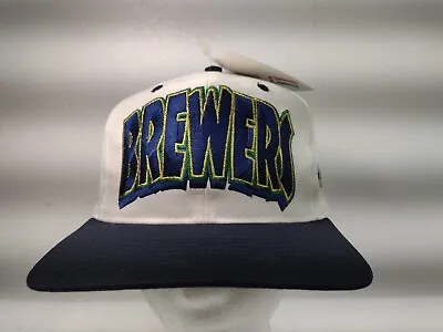 Vintage 90's Milwaukee Brewers MLB Twins Enterprise Hat/Cap Snapback Stiched • $47.99