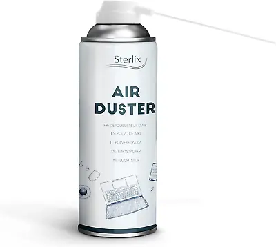 £7.56 • Buy Sterlix Air Duster Can 400ml Compressed Air Spray Can Dust Cleaner PC, Keyboard,