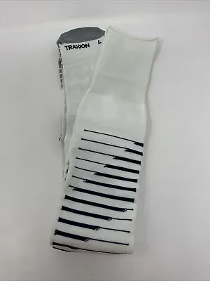 Adidas Soccer Team Speed II Socks Climalite Formotion Size Medium M White Grey • $9.99