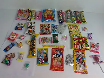 Japanese Candy Box Assortment & English Pamphlet 40 Dagashi Snacks & Sweets • £27