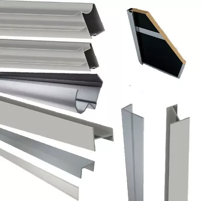 Aluminium Trims Profiles And Handles For Sliding Wardrobe Doors In Silver • £150.44