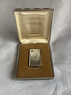 Vintage RONSON Varaflame Butane Lighter W/ Case - Made In Japan • $15