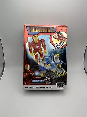 Mega Bloks 1973 Iron Man 2 Aerial Attack 42 Piece Set • $25