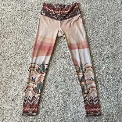 Niyama Sol Leggings Medium Yoga Desert Sunset Stretch Ankle Length • $24.99