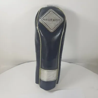 Vintage Perfect Match Leather Golf Club Head Cover • $12.99