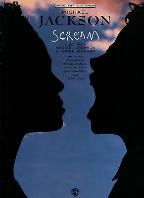 1995 Sheet Music ~ SCREAM  ~ Michael Jackson & Janet Jackson ~ NEW! Vintage! • $19.99