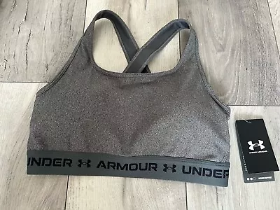 Women’s Under Armour Crossback Sports Compression Bra Size  LG. New With Tags • £12