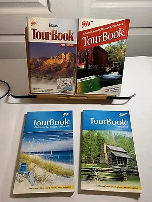 AAA Tour Books Lot Of 4 Maps TN AL FL TX AR KS MO OK Travel Southern USA • $10