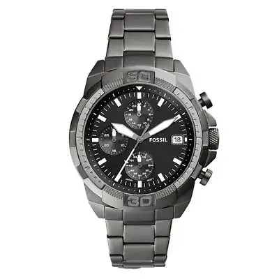 $219 • Buy Fossil Bronson Chronograph Smoke Stainless Steel Watch (FS5852)