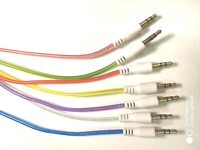 3.5mm Jack Male To Male Plug Aux Cable Audio Lead For Headphone/MP3/iPod/Car • £3.69